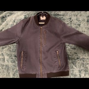 Topman Navy Blue Bomber jacket size XL